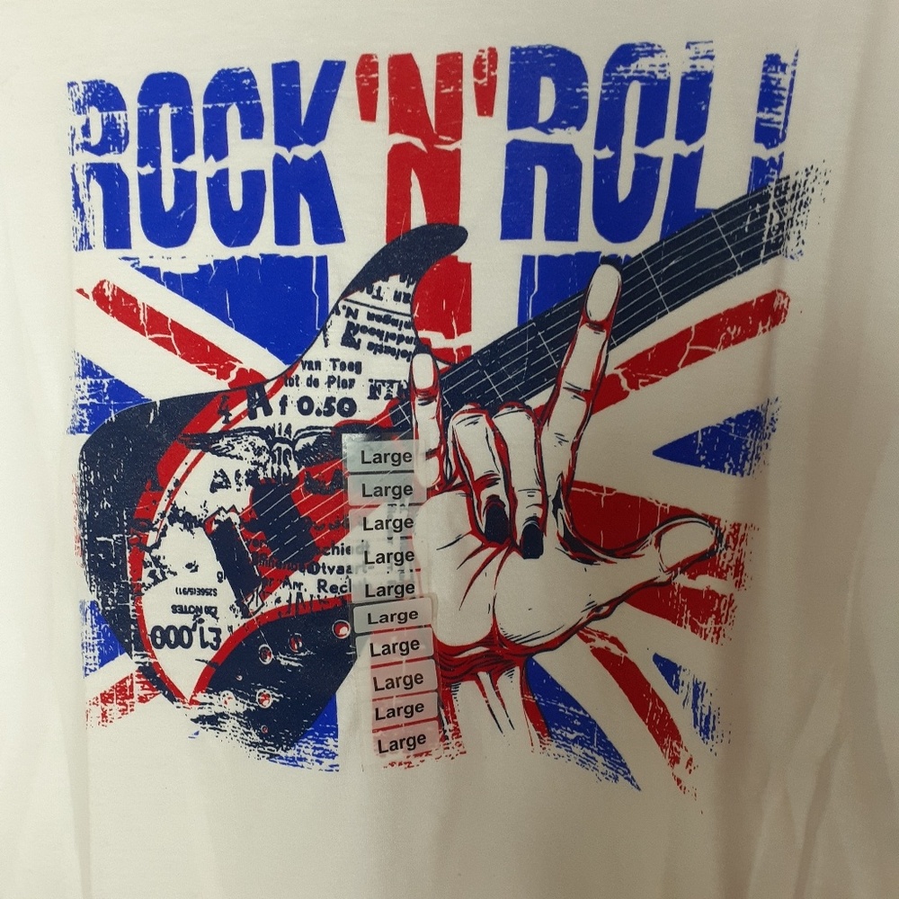 Tultex Rock n‎ Roll Large unisex Preshrunk T-Shirt